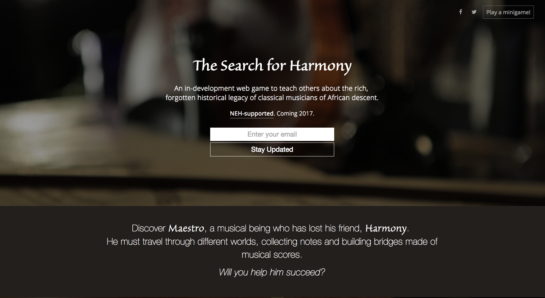 SearchForHarmonyWebsite